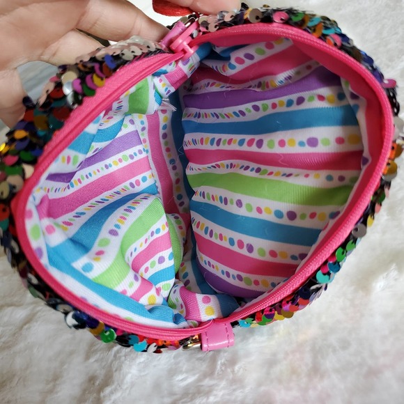 TY Owen Rainbow Owl Sequin Purse - Picture 5 of 9